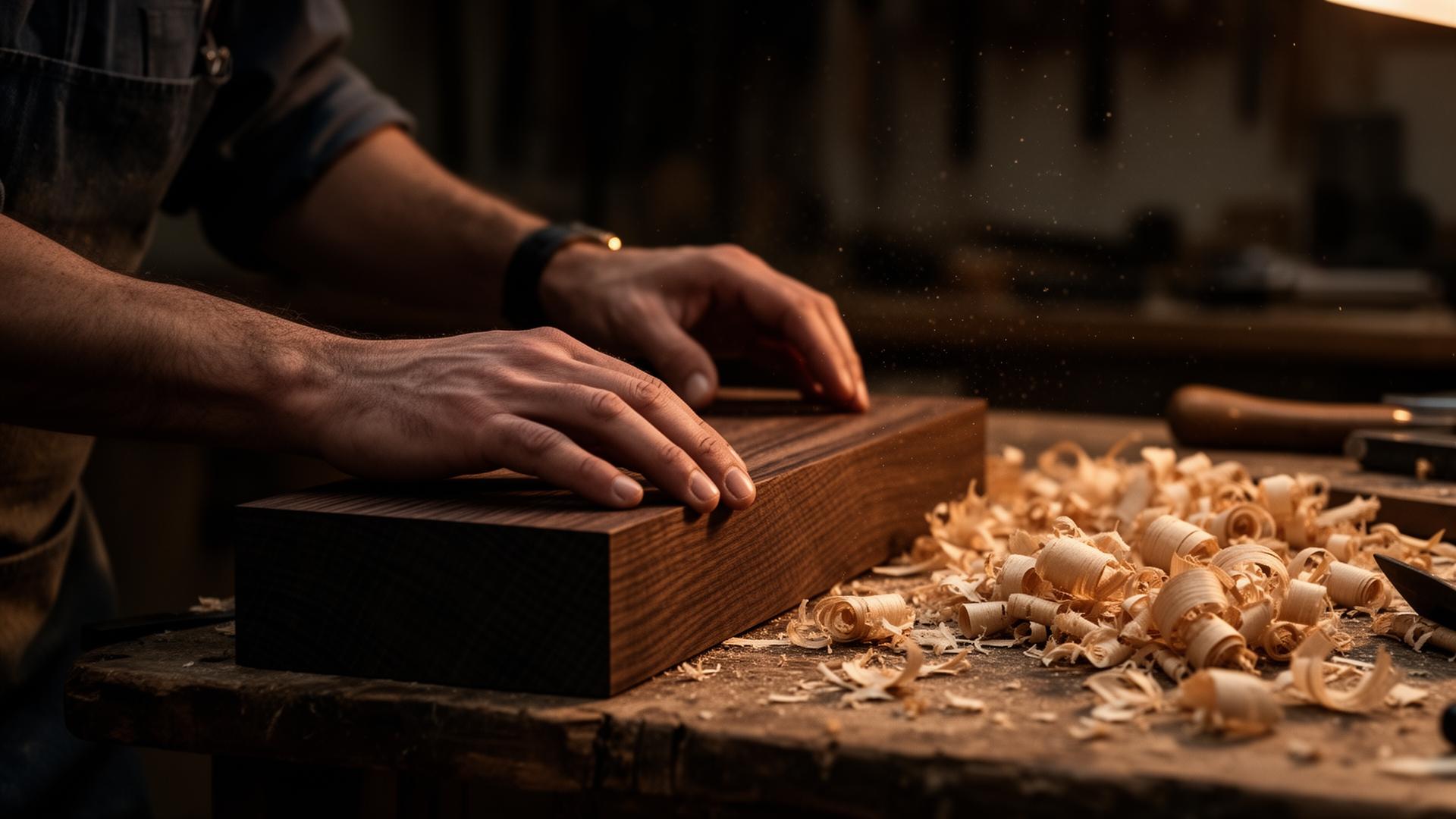 Atelier — travail du bois à la main
